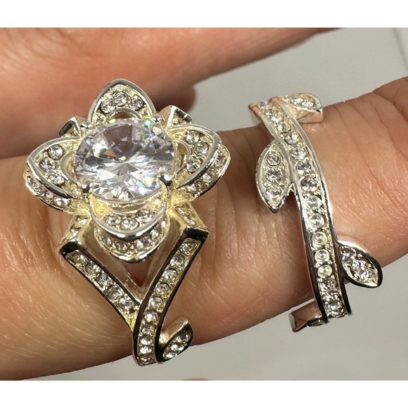 🆕 Silver CZ Ring Set - Picture 11 of 13